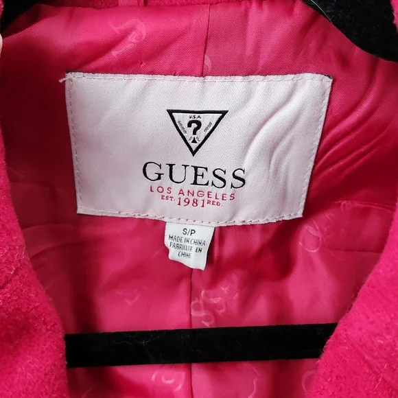 Guess Scarlet Pea Coat with Black Buttons - Picture 3 of 6